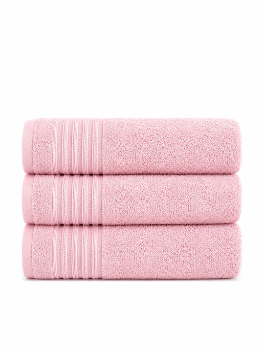 Xionoula Home Geo Pink Badetuch 3 Stück Gewicht...