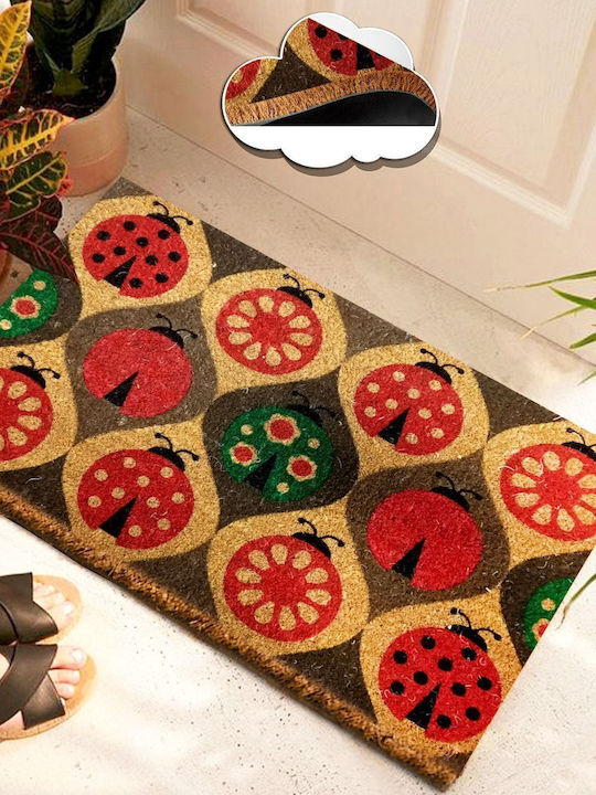 SteweHome Non-Slip Red Doormat Thickness 15mm