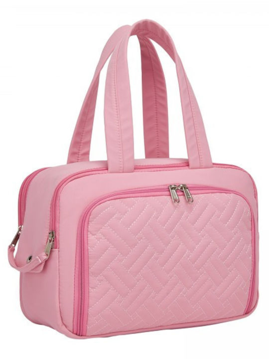 Miss Lulu Travel Quilted Toiletry Bag – Water-r...