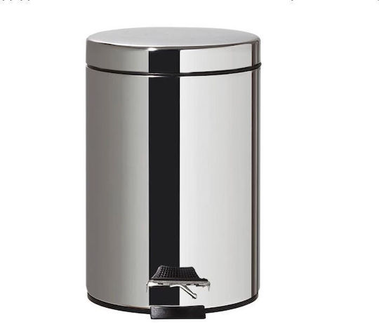 Sealskin Inox Bathroom Bin 3l Silver