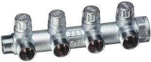 Heating Manifolds Far Rubinetterie Manifold 1" 2 Outlets Far