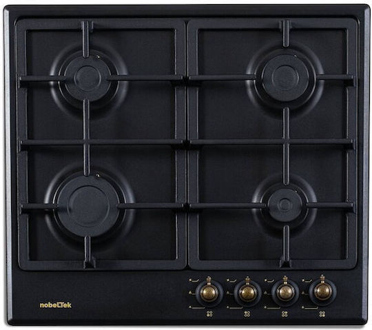 NobeLTek Εστία Υγραερίου Αυτόνομη 58x48εκ. Anthracite Grey