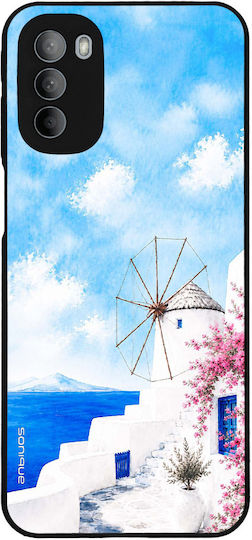Sonique Greek Island Muse Series Mobile Phone Case Motorola Moto G31 4G Moto G41 4G Mykonos Wind