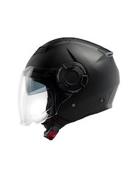 CMS S-JET 2.0 Plain Black Matt Motorcycle Helmet Jet ECE 22.06 1200gr with Sun Visor