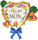 Luftballon Herz Folie Jumbo Gold 82cm