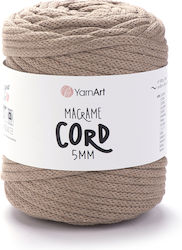Yarnart Sfoară Macrame 5mm 768 Bej