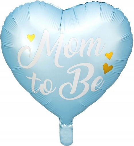 Luftballon Herz Folie Blau Mom Zu 35cm