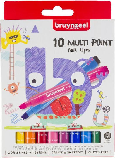 Royal Talens Felt Tips Μαρκαδόροι Ζωγραφικής Σετ 10 χρώματα