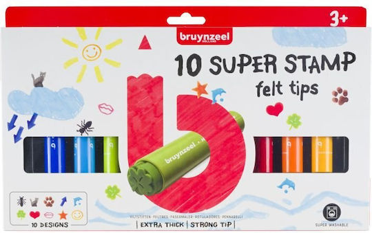 Royal Talens Drawing Markers Thick Washable Set 10 Colours