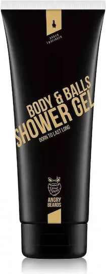 Angry Beards Bubble Bath Gel With Carbon & Vanilla Scent 230ml