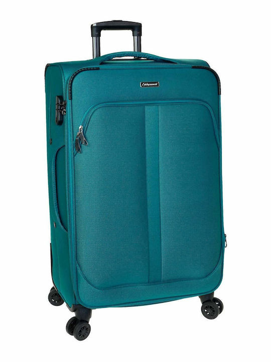 Diplomat Lisbon Large Fabric Travel Suitcase Pe...