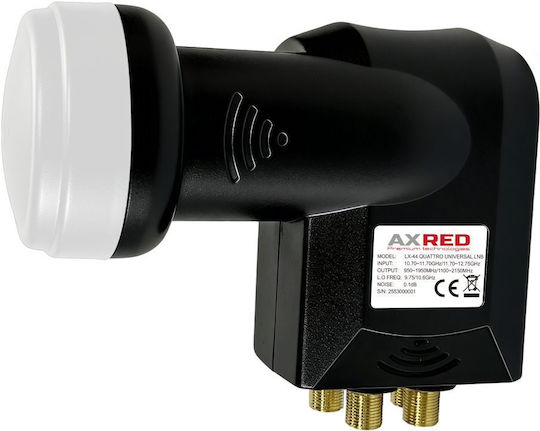 Axred Quattro Lnb Lx-44 0.1db Gold Line Universal