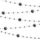 Karnevalsaccessoires Schwarze Girlande