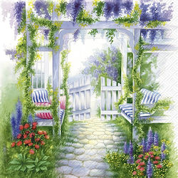 Decoupage Napkin Idyllic Garden 1 Piece