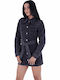 Rochie-Cămașă Denim Antracit
