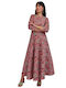 Summer Maxi Dress with Floral Pattern