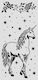 Thick Stencil Stamperia 20x25cm Wonderland Unicorn