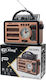 PX-767BTS Retro Portable Solar Radio with Bluet...