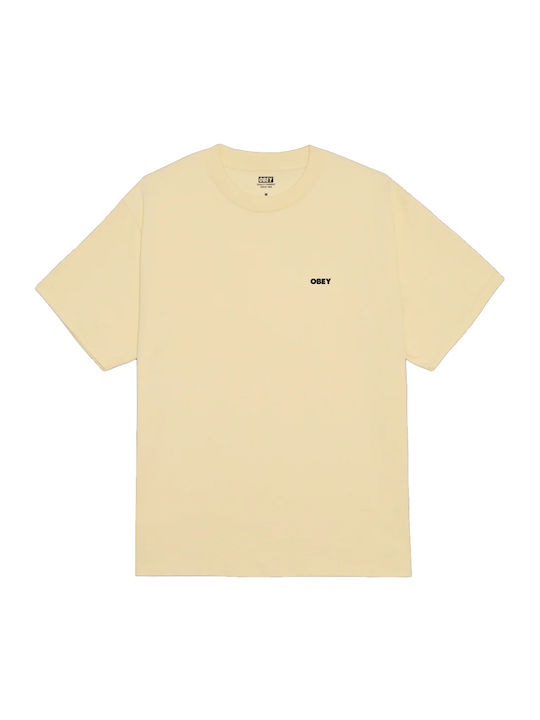 Obey T-shirt Жълто