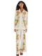 Γυναικεία Παντελόνα Floral Off White