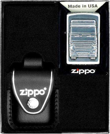 Zippo King Ветроустойчива Запалка С Пламък В Бежов Цвят