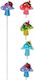 Decorative Garden Pick Mushroom Ornament On A Stick 42 Cm