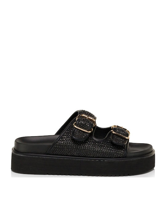 Дамски Сандали Flatforms Черни