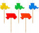 Construction Pickers Candles 5 Pcs
