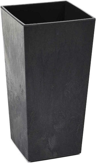 HowHomely Γλάστρα Τσιμεντένια Black