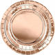 Runde Teller Roségold 18cm 6 Stück