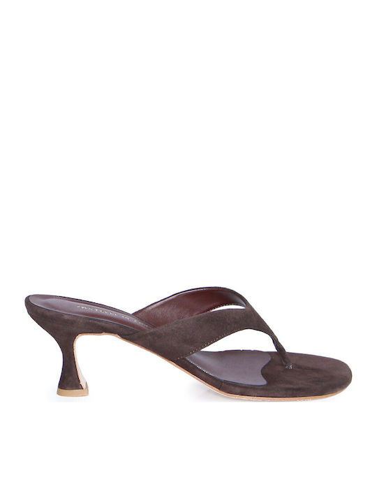 Fratelli Petridi Leather Brown Sandals