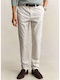 Men's Chino Slim Fit Trousers Ecru