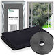 Vitolog Moskitonetz Fenster mit Klebeband aus Polyester Schwarzes 150x130cm