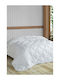 SteweHome Πάπλωμα Μονό με Γέμιση Microfiber 155x215εκ. Λευκό