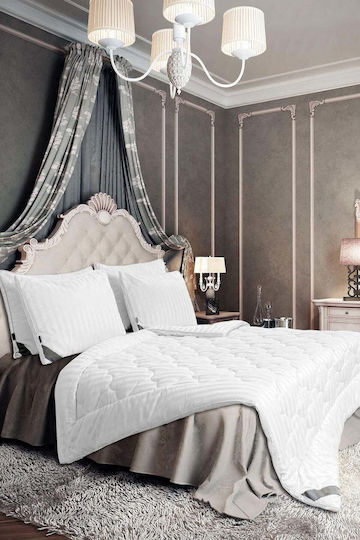 SteweHome Steppdecke Einzel 155x215cm Weiß
