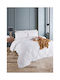 SteweHome Half-Double Quilt 195x215cm White