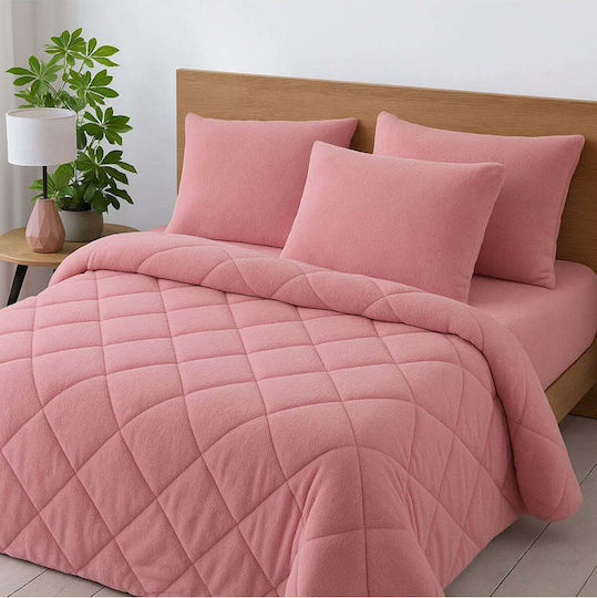 SteweHome SteweHome Set Steppdecken Einzel 155x215cm Rosa