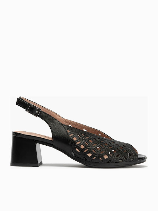 Pitillos Leder Pumps Schwarze