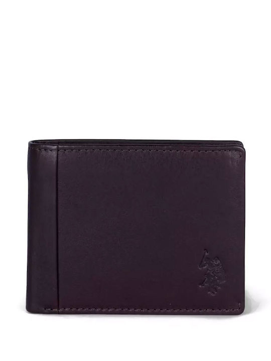 U.S. Polo Assn. Leather Men's Coin Wallet Brown