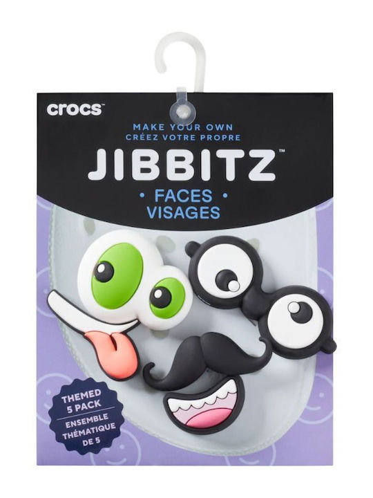 Crocs Jibbitz Charms Μαύρα 5τμχ