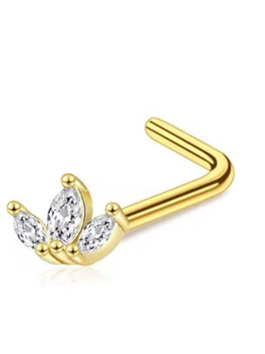 Amalfi Accessories Σκουλαρίκι Μύτης από Ατσάλι