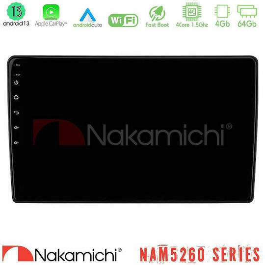 Nakamichi Ηχοσύστημα Αυτοκινήτου για Ford Transit 2007 – 2013 (Bluetooth/USB/AUX/WiFi/GPS/Apple-Carplay/Android-Auto) με Οθόνη Αφής 10"