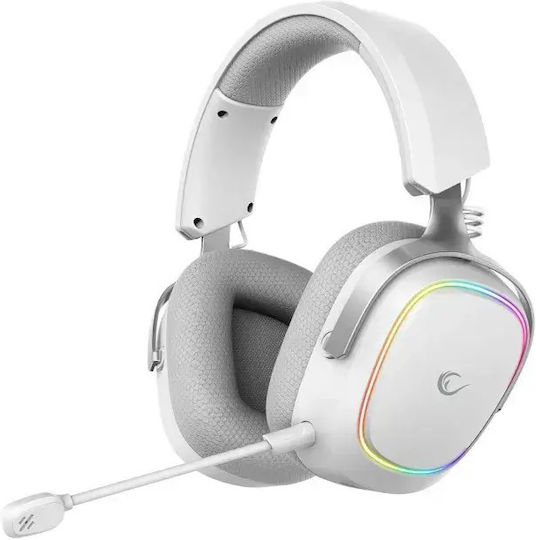 Retsu Drahtlos Über Ohr Gaming-Headset mit Konnektivität Bluetooth / USB Weiß für PC / PS4 / PS5