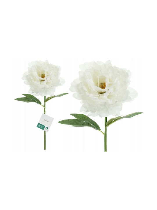 Artificial Peony Flower White Wedding Communion Centerpiece Decoration 35cm