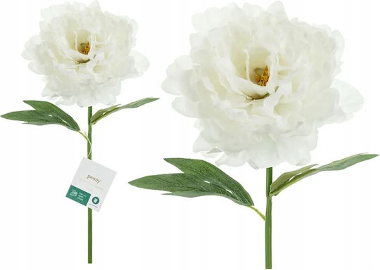 Künstliche Pfingstrose Blume Weiß Hochzeits Kommunion Mittelpunktdekoration 35cm