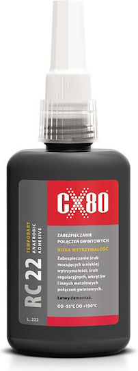 Cx80 Rc22 Anaerobic Glue 50ml Purple Threads Low Strength Fix-thread