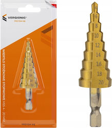 Vergionic Hss 4-20 Mm Step Cone Drill Bit Hex Metal