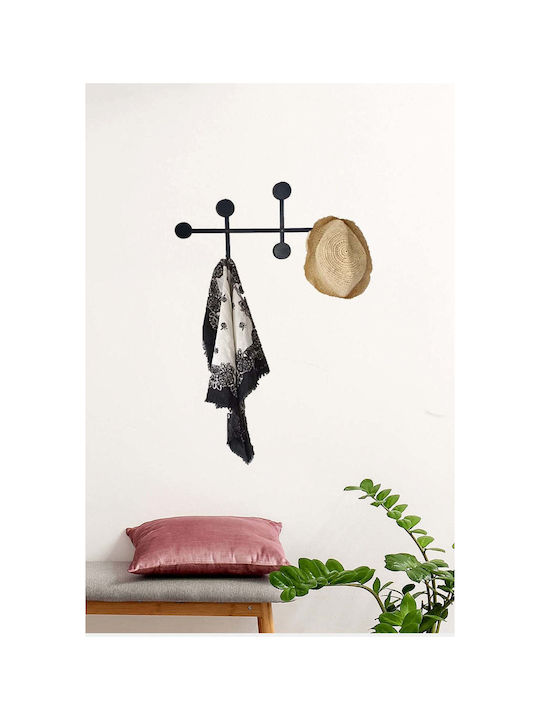 SteweHome Wall-Mounted with Screws Black