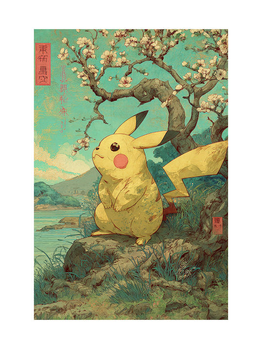 Poster Pokemon Pikachu Ukiyo An175 21cm X 30cm-70979pd154152