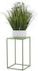 HowHomely Suport Metalic Verde Pentru Plantă 24x24x40 cm
